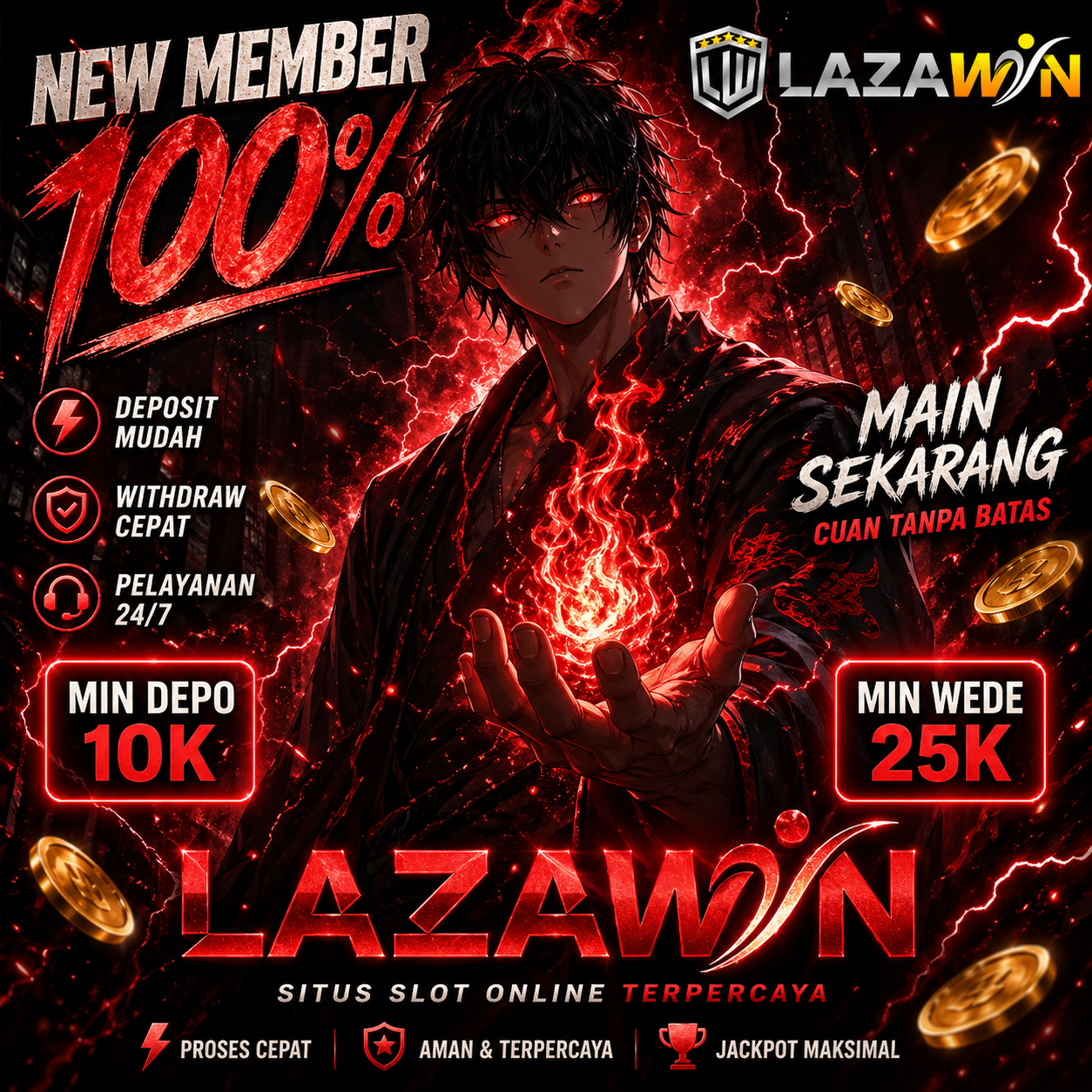 LAZAWIN 💰 Slot Dana 10K Login Mudah & Terpercaya